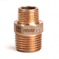 Ниппель редукционный бронзовый РЕХАУ AURLINE, R1/2 x R3/8, RX+, 18732431001
