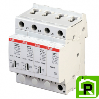 Ограничитель перенапряжения ABB OVR T2 3P+N 70 275s P TS