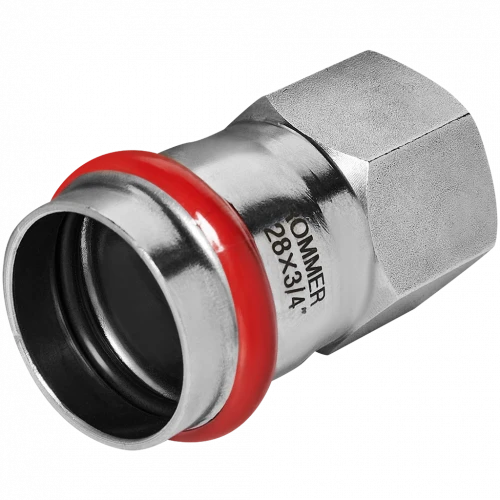 Переходник ROMMER ВР 28 мм x 3/4" из нержавеющей стали, RSS-0022-002834