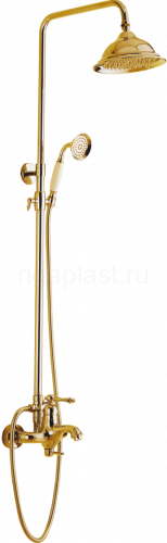 Душевая система GANZER GZ77061-E, с тропическим душем, золото