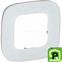 Рамка Legrand Valena Allure 1 пост Белое стекло 755541