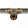 Тройник переходной 16х20х16 для металлопластиковых труб, прессовой STOUT SFP-0005-162016