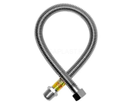 Подводка для газа сильфонная Ayvaz Ø 1/2" × 2,5 м, Г/Ш