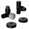 Набор термостатический трехосевой 1/2" Royal Thermo Design Pro 15мм М30х1,5 (Черный)