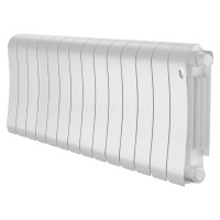Радиатор биметаллический Royal Thermo Infinity 300 Bianco Traffico 14 секций, нижнее подключение VR80