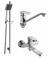 Душевой комплект 3 в 1 GANZER GZ12037, хром