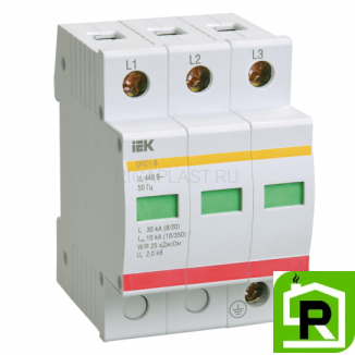 Ограничитель перенапряжения IEK ОПС1-B 3Р 60kA