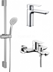 Душевой комплект 3 в 1 GANZER GZ21037, хром