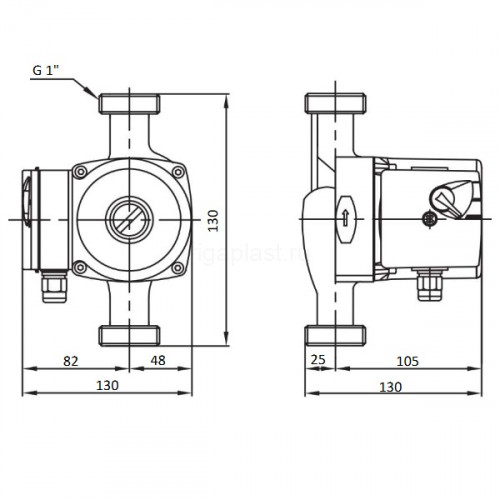 Насос циркуляционный Shinhoo BASIC 15-4S N 130 1х230V без гаек