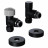 Набор термостатический угловой 1/2" Royal Thermo Design Pro 15мм М30х1,5 (Черный)