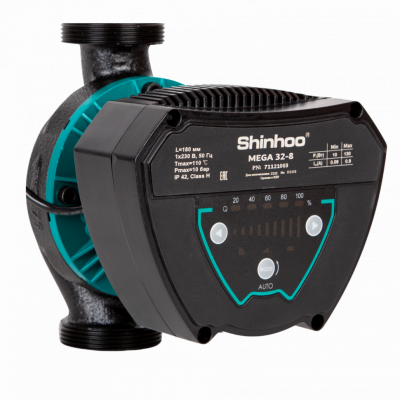 Насос циркуляционный Shinhoo MEGA 32-8 с гайками