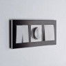 Рамка на 3 поста Werkel Aluminium (черный алюминий) W0031708