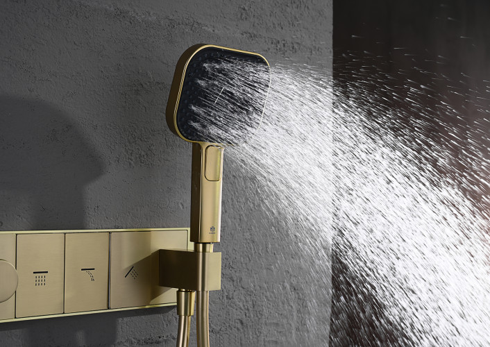 Смеситель для душа GANZER GZ55164-S, скрытый монтаж, матовое золото