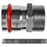 Переходник ROMMER НР 54 мм x 2" из нержавеющей стали, RSS-0021-000542