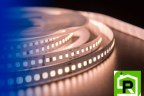 Лента светодиодная LUX, 2835, 168 LED/м, 17 Вт/м, 24В, IP33, Теплый белый (2700K)