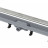 Душевой лоток AlcaPlast APZ8-Simple 650 с решеткой и опорами, серый, хром, выпуск боковой