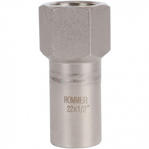 Вставка переходная НПр-ВР 22х1/2" из стали нержавеющей, прессовой ROMMER