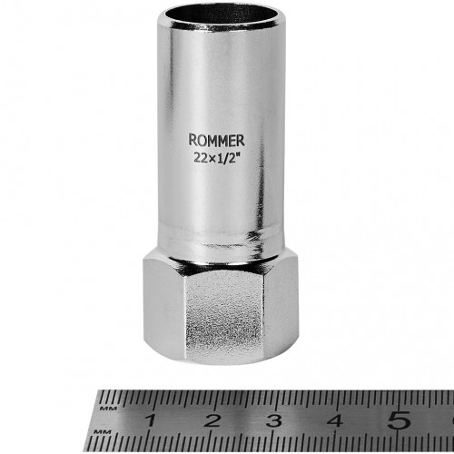 Вставка переходная ROMMER НПр-ВР 22 мм x 1/2" из нержавеющей стали, RSS-1023-002212
