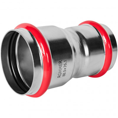 Муфта переходная ROMMER ВПр 88,9 x 76,1 мм из нержавеющей стали, RSS-1018-008876