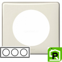 Рамка Legrand Celiane 3-постовая слоновая кость 068693