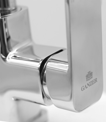 Смеситель для кухни GANZER GZ12026-H, с подключением к фильтру, с гибким изливом, хром