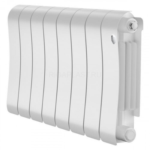 Радиатор биметаллический Royal Thermo Infinity 300 Bianco Traffico 8 секций, боковое подключение