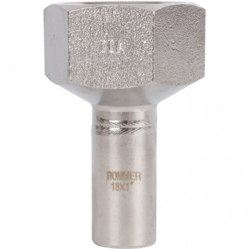 Вставка переходная ROMMER НПр-ВР 18 мм x 1" из нержавеющей стали, RSS-0023-000181
