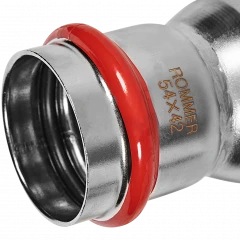Муфта переходная ROMMER НПр 54 x 42 мм из нержавеющей стали, RSS-0020-005442