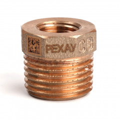 Футорка редукционная бронзовая РЕХАУ AURLINE, R1/2 x Rp1/4, RX+, 18741421001
