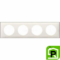 Рамка Legrand Celiane 4-постовая слоновая кость 068694