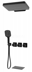Душевая система GANZER GZ12168-C, скрытый монтаж, черный