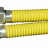 Подводка для газа металлическая в оплётке 1/2" г/г, 1,8 м Millennium