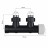 Узел нижнего подключения термостатический угловой 1/2" х 3/4" Royal Thermo Design Pro 15мм М30х1,5 (Черный)