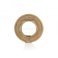 Стопорная гайка с фланцем ELSEN В 1/2", латунь, EBF25.12