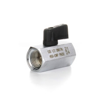 Кран шаровой ELSEN МИНИ 1/4" ВВ, ручка флажок, EV92.1414