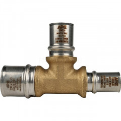 Тройник переходной 26х20х16 для металлопластиковых труб, прессовой STOUT SFP-0005-262016