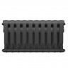 Радиатор биметаллический Royal Thermo BiLiner Noir Sable 350 10 секций, боковое подключение