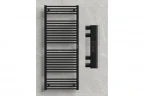 Полотенцесушитель бытовой электрический D-LINE DL-150-60-BM, чёрный янтарь матовый RIFAR