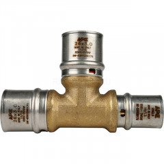 Тройник переходной 26х26х20 для металлопластиковых труб, прессовой STOUT SFP-0005-262620