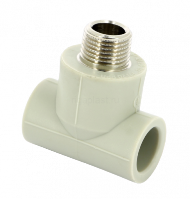 Тройник с наружной резьбой PP-R 20х1/2" FV-Plast AA254020012