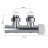 Узел нижнего подключения термостатический угловой 1/2" х 3/4" Royal Thermo Design Pro 15мм М30х1,5 (Хром)