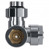 Узел нижнего подключения термостатический угловой 1/2" х 3/4" Royal Thermo Design Pro 15мм М30х1,5 (Хром)