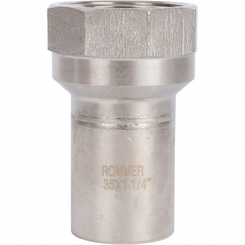Вставка переходная НПр-ВР 35х1 1/4" из стали нержавеющей, прессовой ROMMER