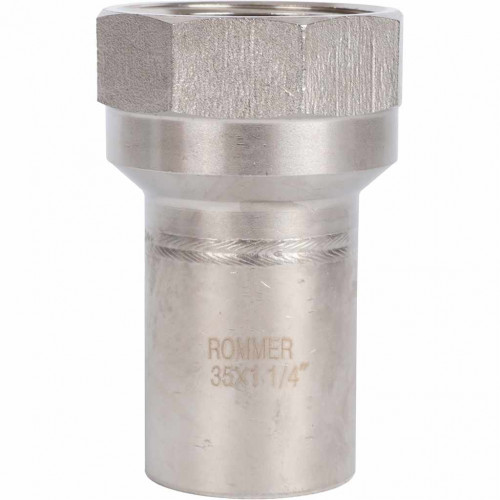 Вставка переходная ROMMER НПр-ВР 35 мм x 1 1/4" из нержавеющей стали, RSS-1023-035114