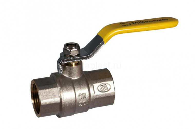 Кран шаровой для газа ВВ 1/2", ручка Millennium