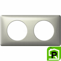 Рамка Legrand Celiane 2-постовая титан 068902