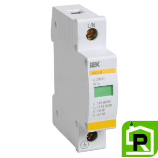 Ограничитель перенапряжения IEK ОПС1-D 1Р 10kA