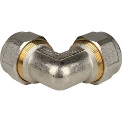 Угольник 90° 32х32 для металлопластиковых труб, винтовой STOUT SFS-0003-003232