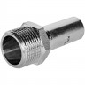 Вставка переходная STOUT НПр-НР, 18 мм x 3/4 дюйма, из нержавеющей стали, SSS-2024-001834