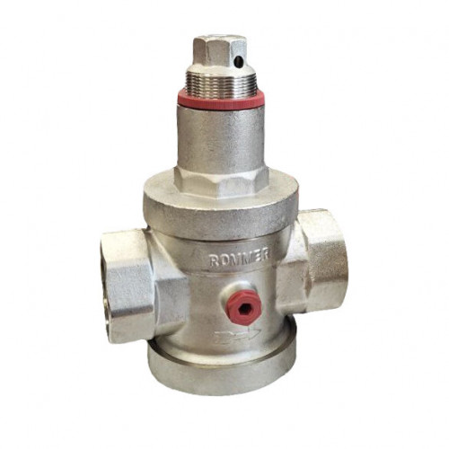 Редуктор давления PN25 1/2" ВР с выходом под манометр ROMMER